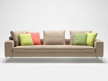 BACCARAT - 3 seater fabric sofa with removable cover by Siwa Soft Style - view 2